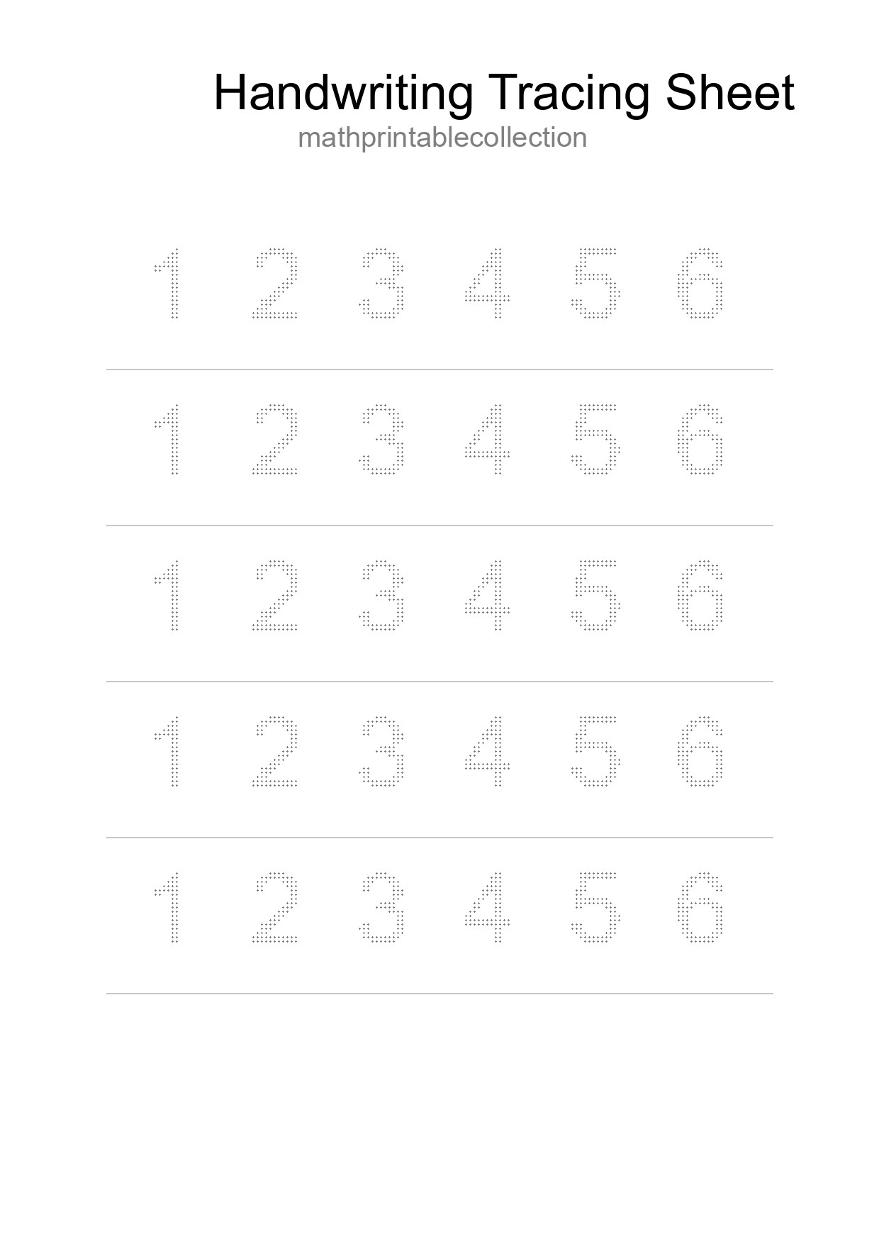 Printable Tracing Worksheet For Kids - Part 274