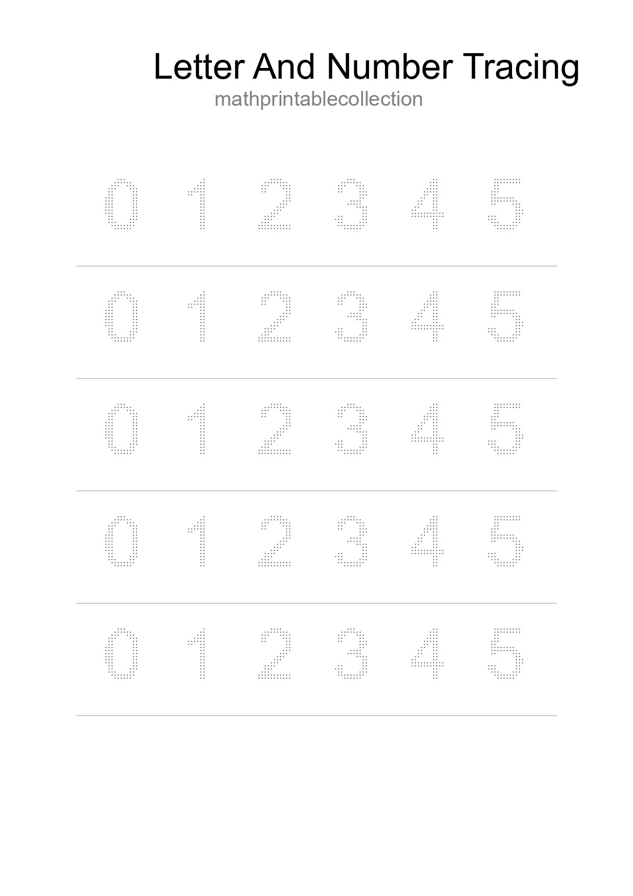 Printable Tracing Worksheet For Kids - Part 32