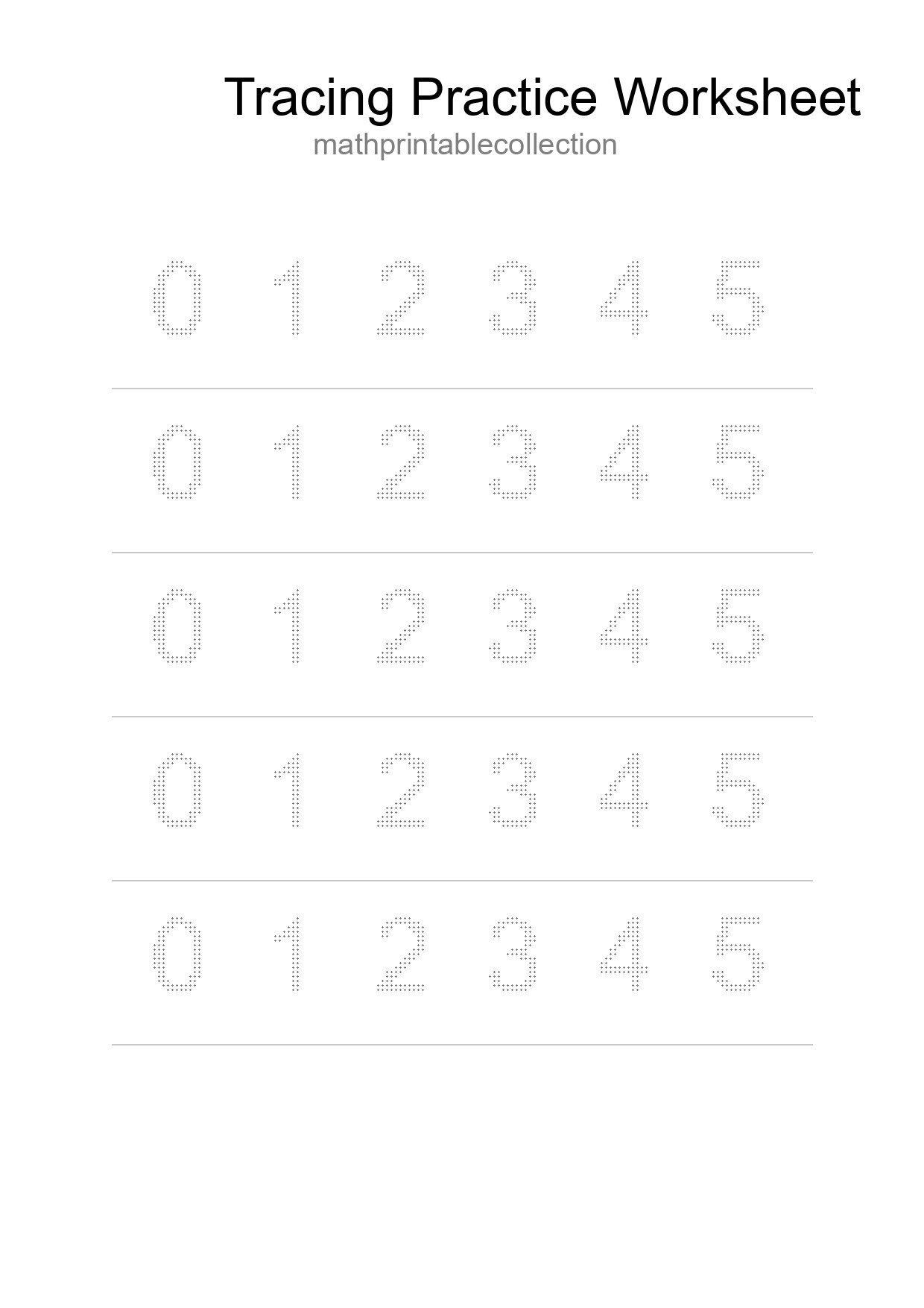 Printable Tracing Worksheet For Kids - Part 54