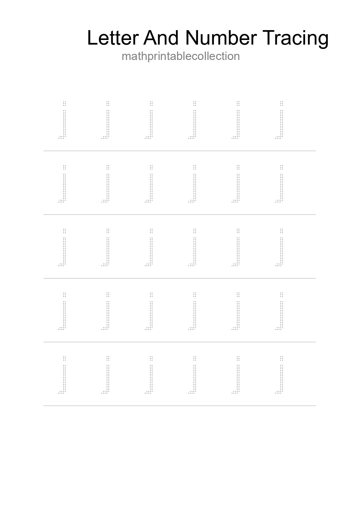 Printable Tracing Worksheet For Kids - Part 87